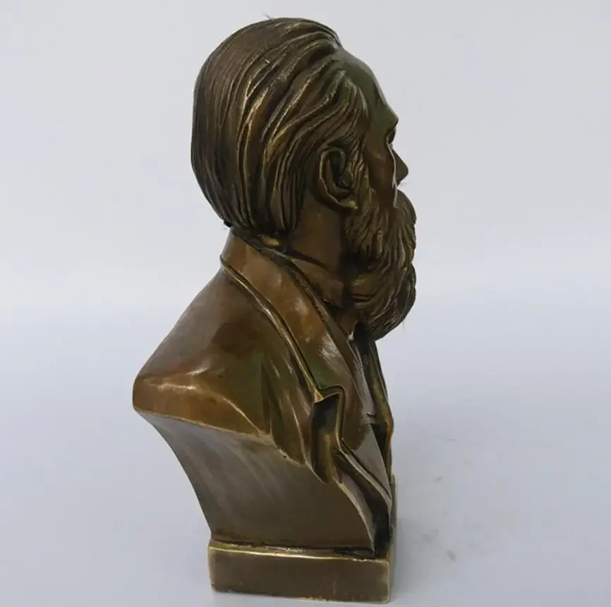 Бронзовый бюст Энгельс большая фигура скульптуры украшения ручной работы