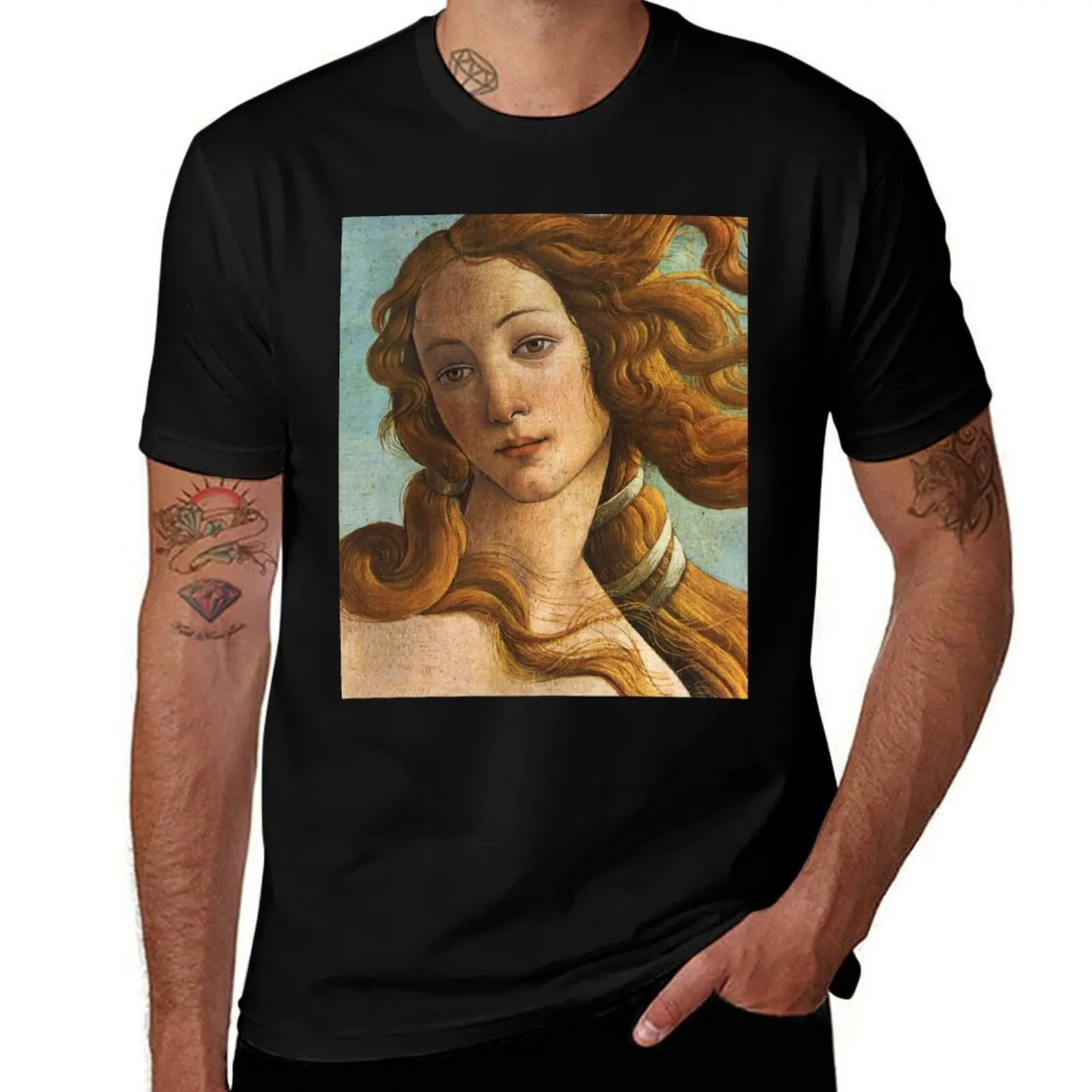 Футболка Venus-Sandro Botticelli корейская модная мужская футболка летняя рубашка