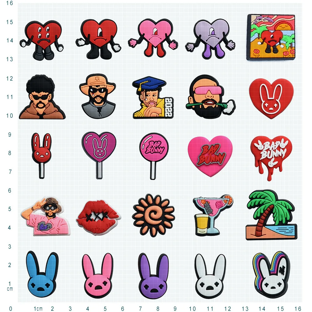 Novelty Single Sale 50p PVC Game Shoe Charms Shoe Accessories Shoe Decoration for Croc JIBZ/ Wristbands Kids Party Xmas Hot Sale