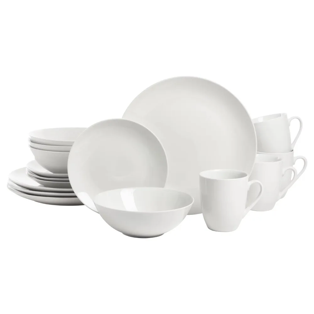 

Ten Strawberry Street Simply White Coupe 16-Piece Ceramic Dinnerware Set