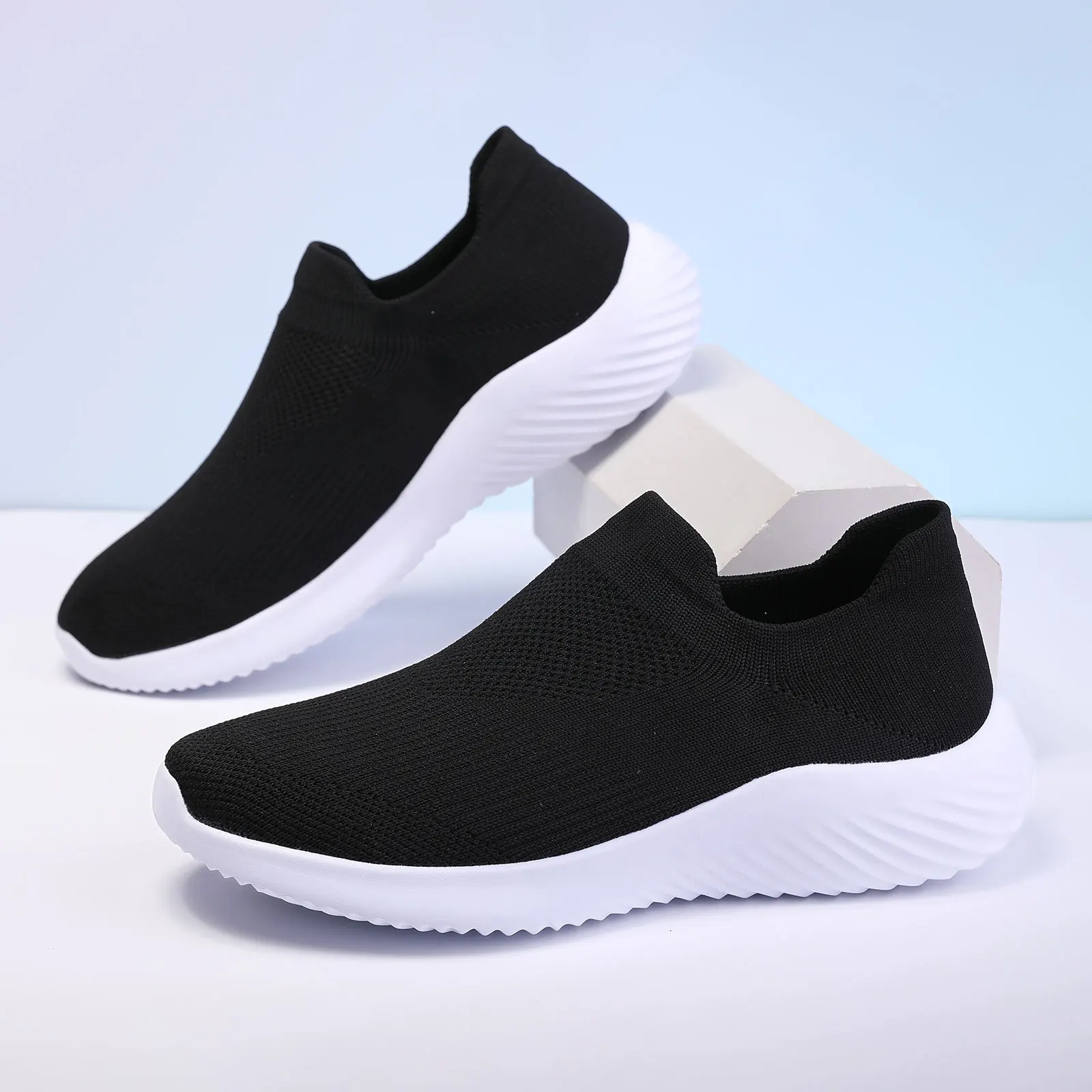 

Autumn New Style Knitted Men's Casual Shoes Comfortable and Breathable Large Size Knitted Men's Casual Sports Shoes 39-46 Shoes