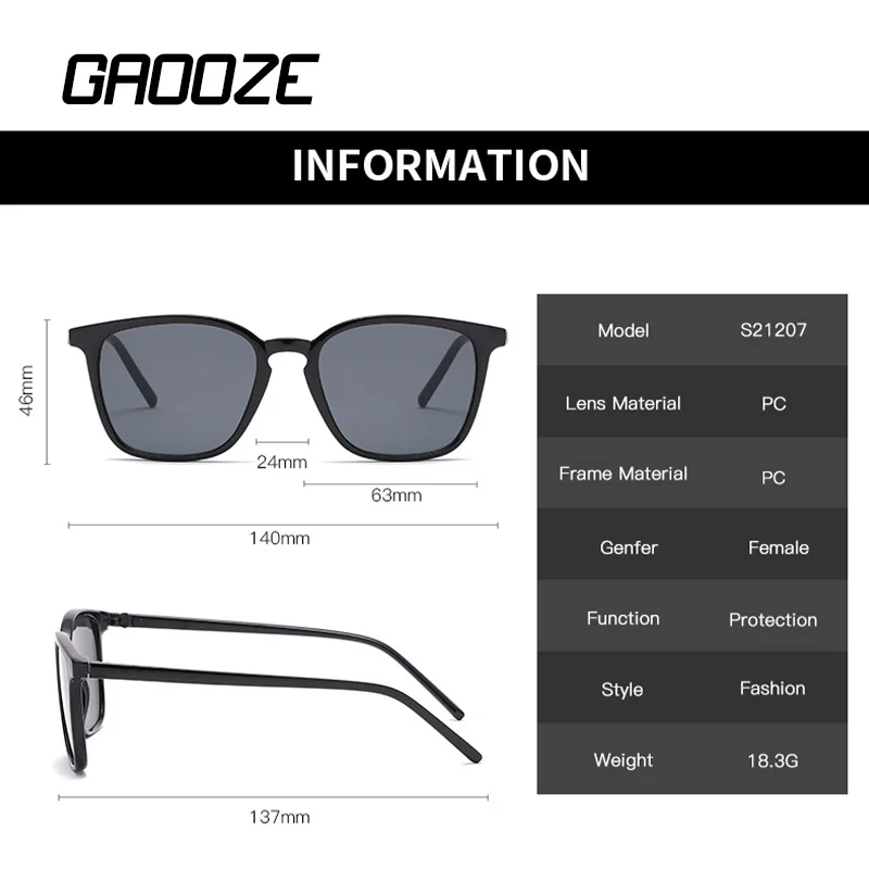 Солнцезащитные очки GAOOZE в винтажном стиле для мужчин и женщин зеркальные