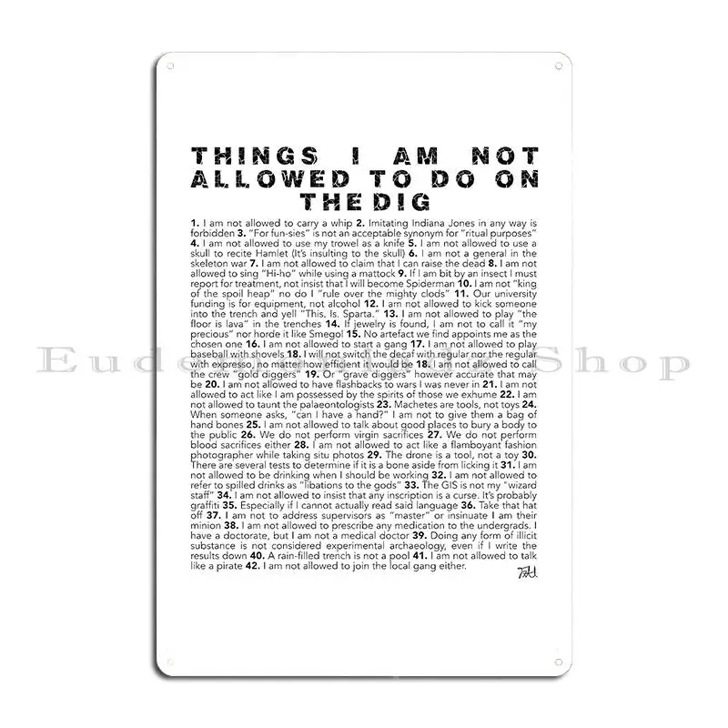 Серия скайпы археологическая версия металлический плакат ретро кинотеатр