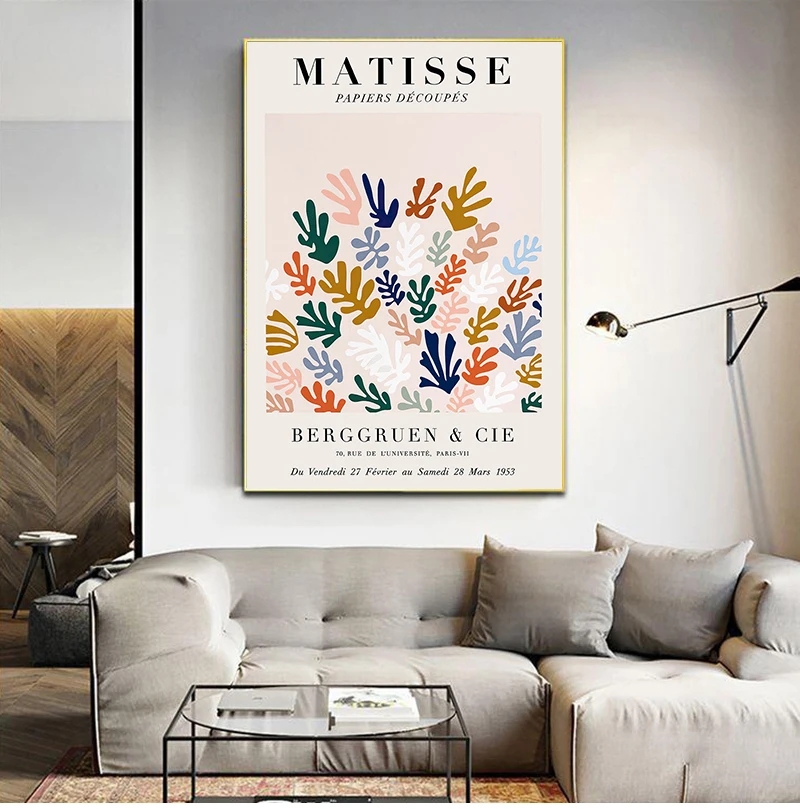 

Картина Matisse, современный Декор для дома, плакаты и принты, искусство, холст, украшение для гостиной, картина