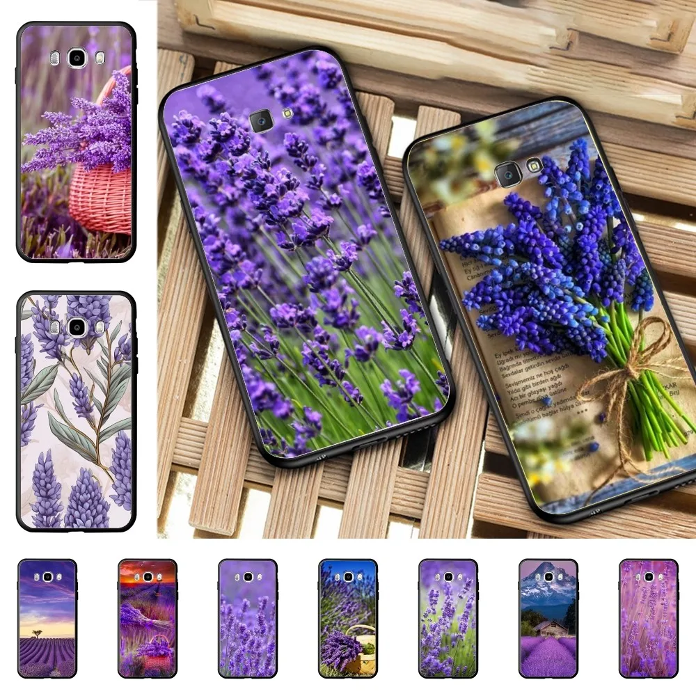 

Lavender Purple Flower Phone Case For Samsung J 7 Plus 7core J7 Neo J6 Plus Prime J6 J4 J5 Mobile Cover
