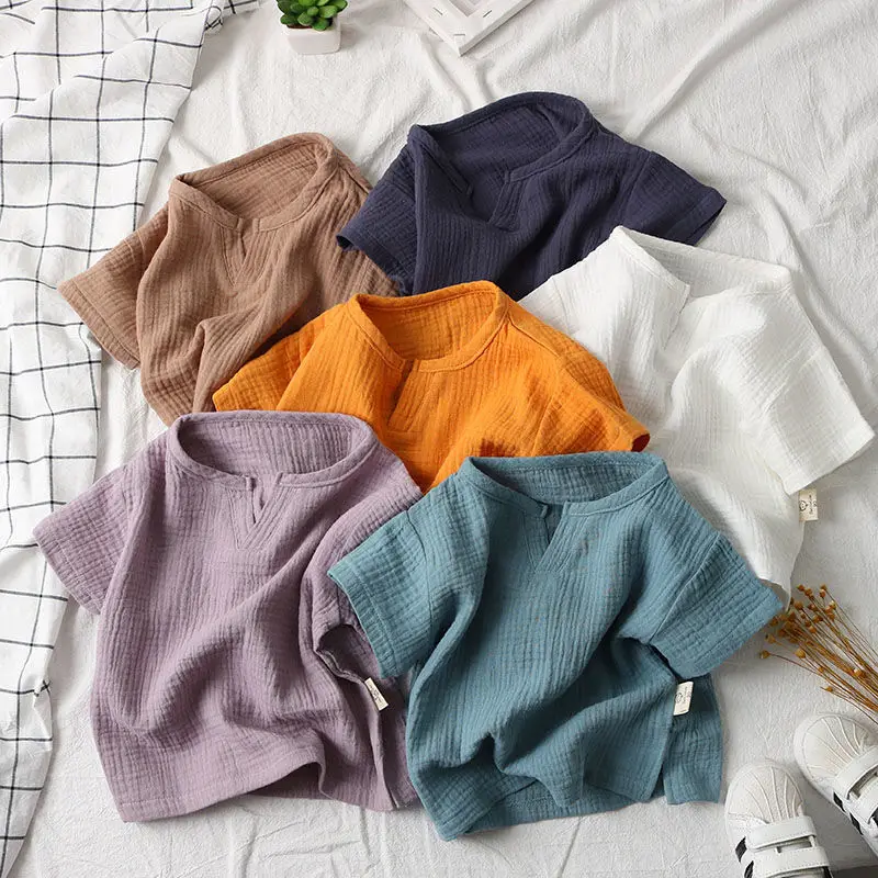 

2022 New Boys and Girls Summer Clothes Short-sleeved Suits Baby T-shirt Tops Children's Summer Boys Summer Clothes