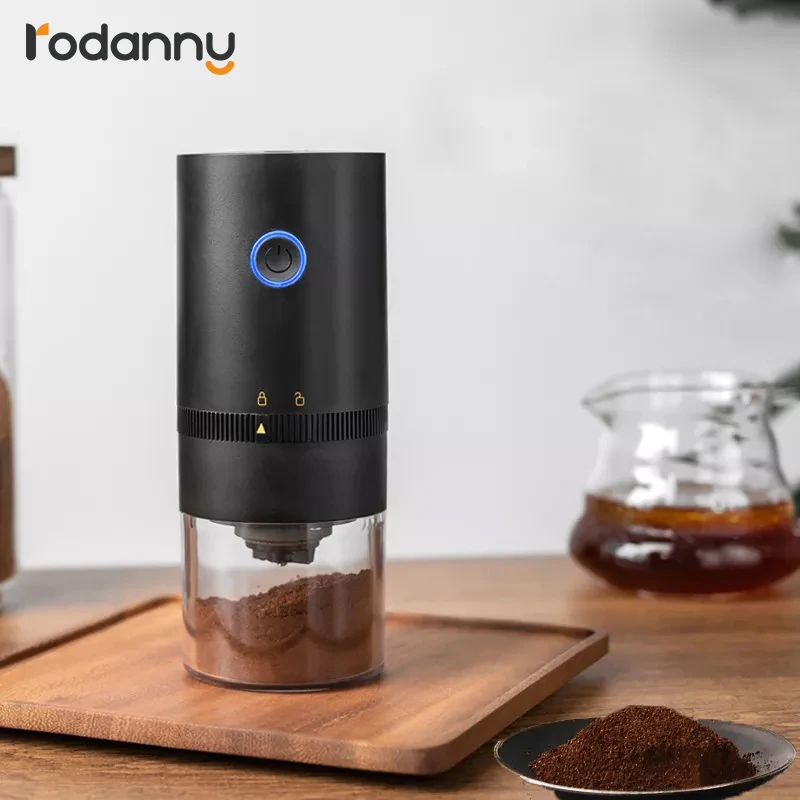 

Electric Coffee Grinder Automatic Beans Mill Portable Espresso Machine Maker for Cafe Home Travel USB Rechargeable