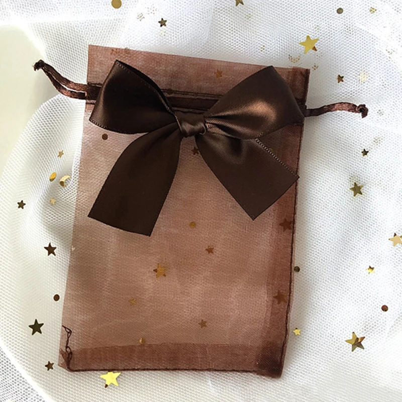 Мешочки из органзы для украшений 10 шт