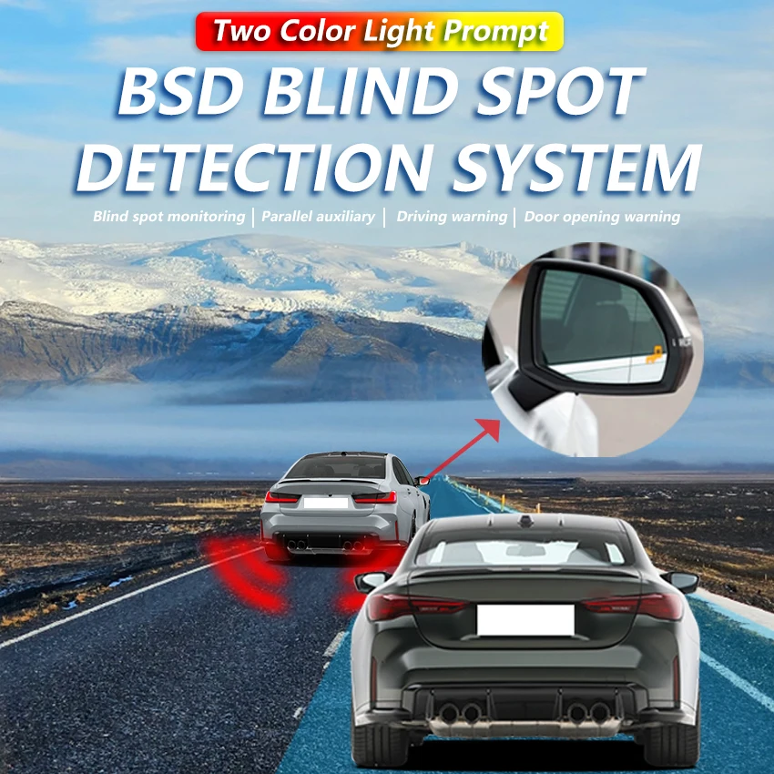 Фото Система мониторинга слепых зон (BSD/BSA/BSM) с радарным датчиком 24 ГГц для предупреждения о смене полосы движения для Mazda CX-4 CX-5 2015-2025 №2