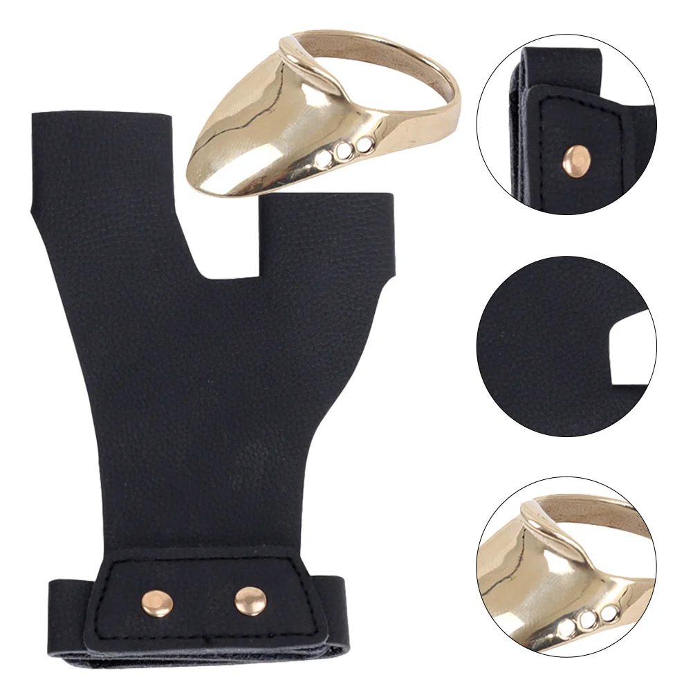 

1 Set of Professional Archery Ring Portable Thumb Ring Archery Hand Protector