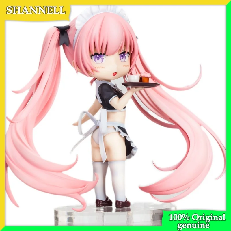 

Double ponytail maid Q version 100% Original genuine 15cm PVC Action Figure Anime Figure Model Toys Figure Collection Doll Gift