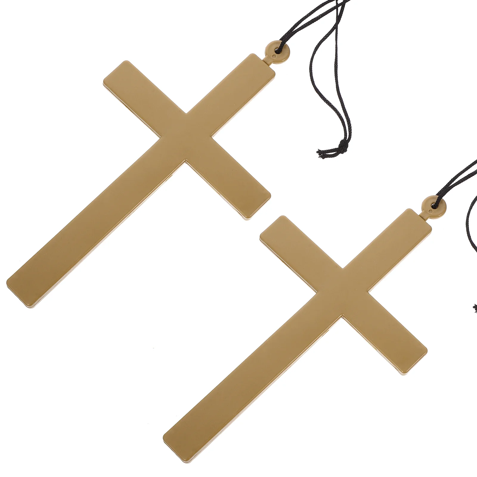 2 шт. ожерелье с крестом костюм священника реквизит ретро-крест распятие кулон