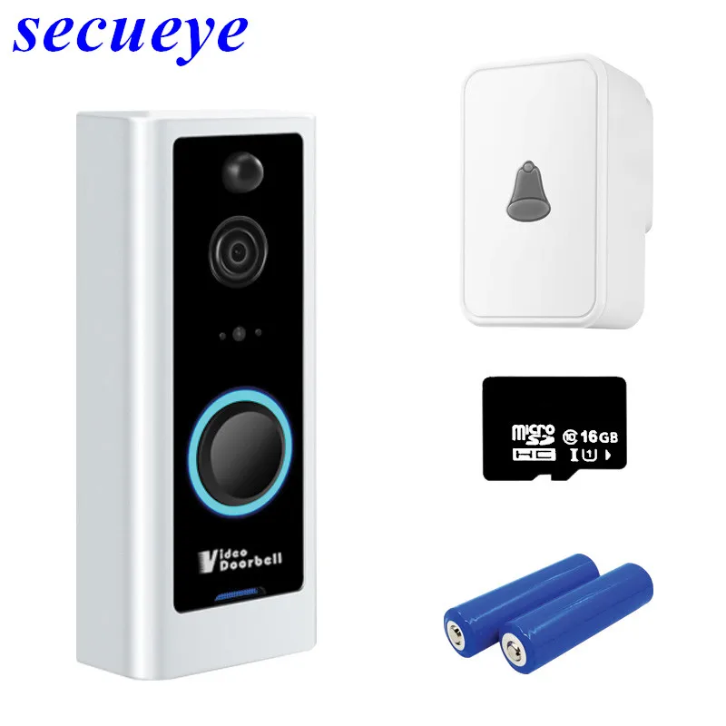 

Secueye 1080P Smart Doorbell Camera Wifi Wireless Call Intercom Video-Eye for Apartments Door Bell Ring for Phone Home Security