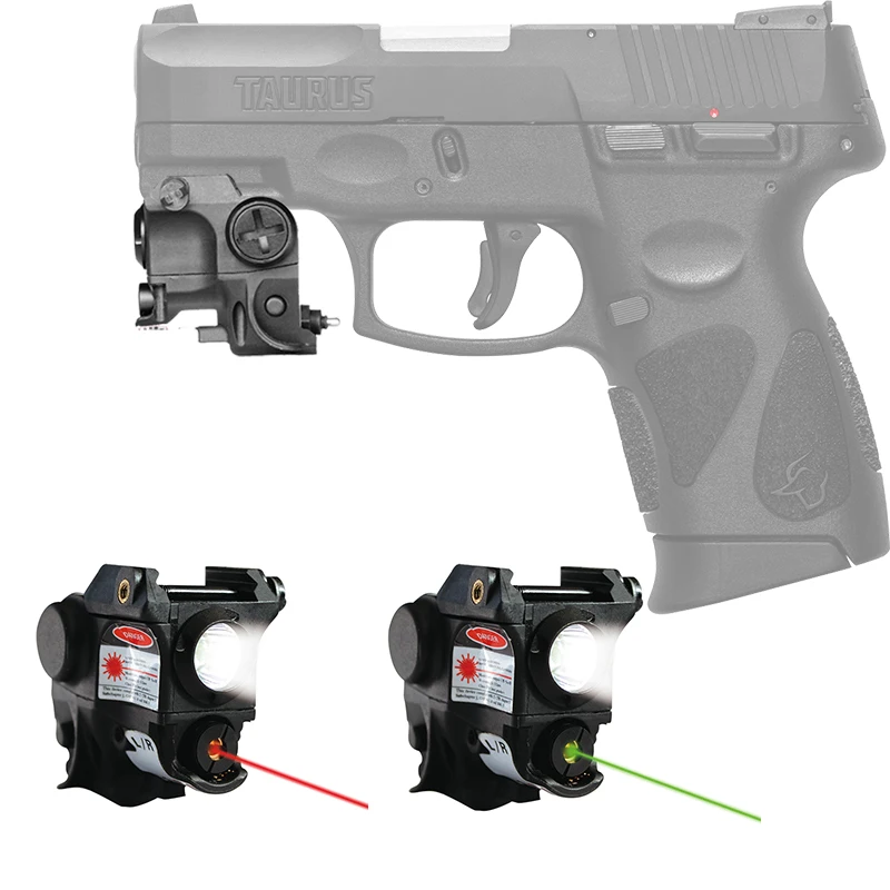 

Compact Taurus g2c Profissional Green Laser Sight with Tactical LED Light Combo for Self Defense Weapon Shooting mira Laser