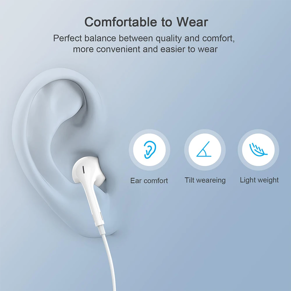 Фото Наушники-вкладыши с проводным подключением Lightning и Bluetooth для Apple iPhone 17, 16, 15, 14 Pro Max Plus, а также для Xiaomi, Samsung, с микрофоном HiFi №5