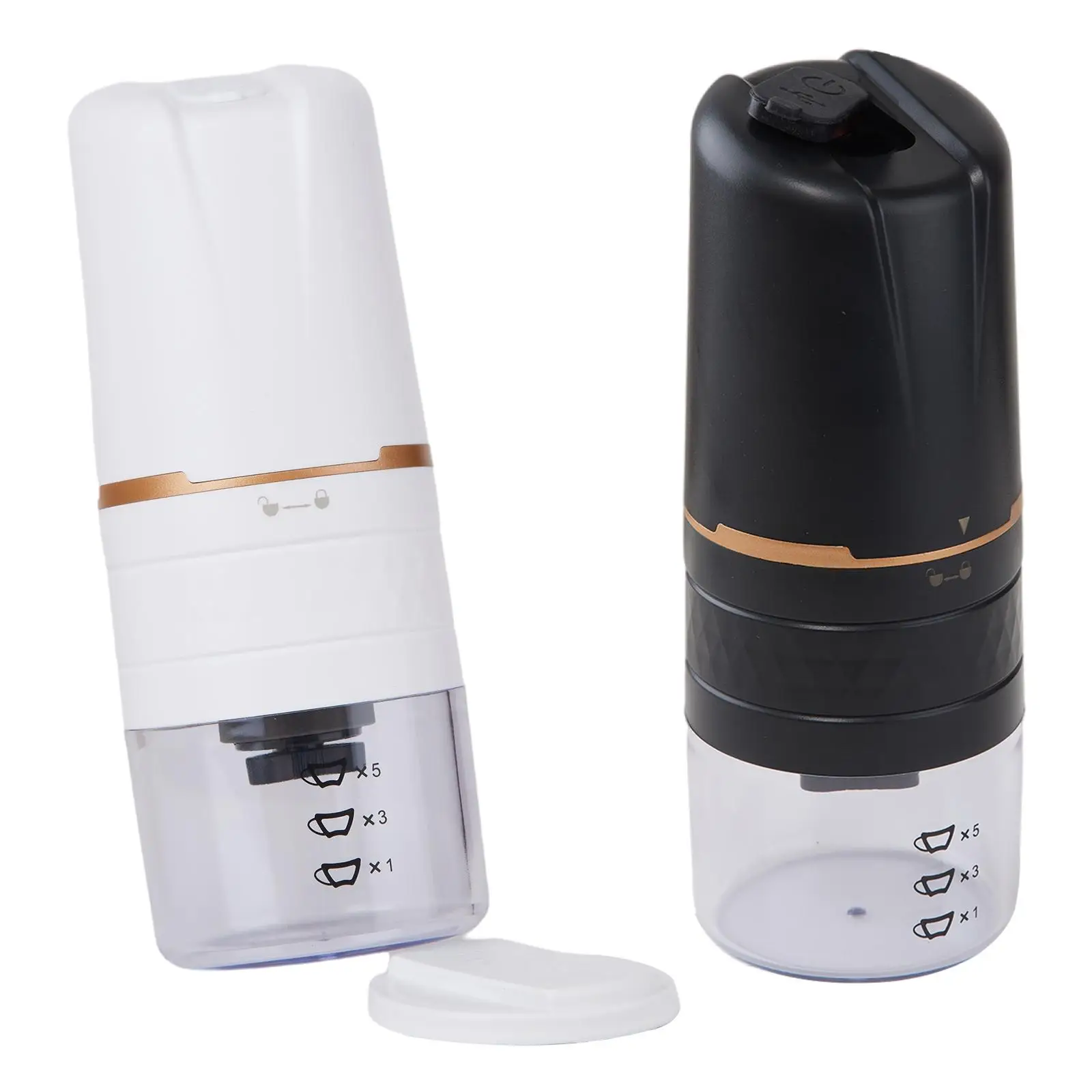 

Portable Electric Coffee Grinder Adjustable Burr Mill Coffee Bean Grinder for Spices and Seeds Office Kitchen Household