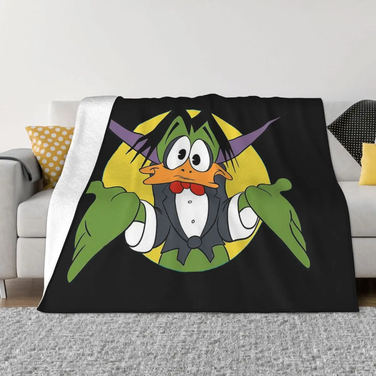 

Count Duckula Vampire Lord Blanket Flannel Shrug Cozy Soft FLeece Bedspread