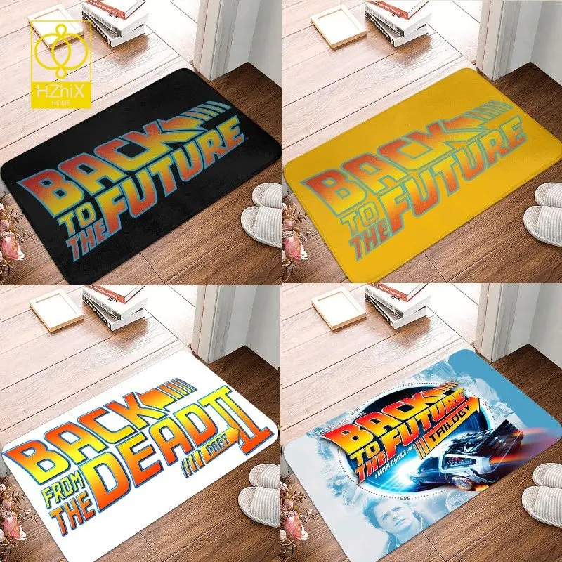 

Back To The Future Mat Retro Anti-Slip Bath Kitchen Entrance Door Floor Custom Carpet Bedroom Balcony Cleanable Floor Area Rugs