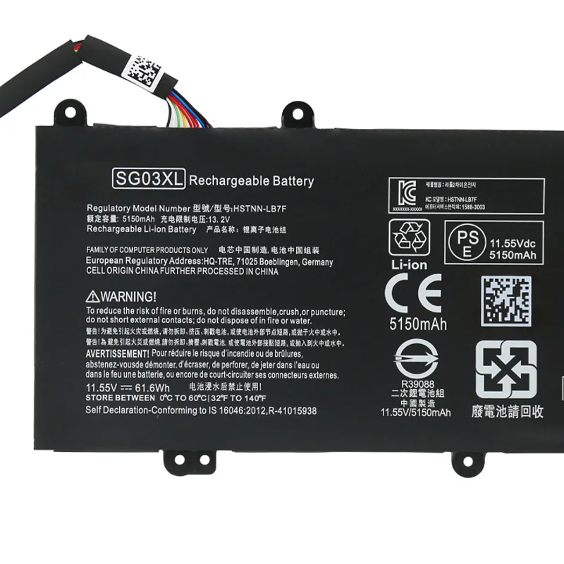 SG03XL Аккумулятор для ноутбука HP Envy 17-U273CL 17-U011NR 17-U108CA 17-U110NR 17-U163CL Series W7D93UA W2K88UA W2K86UA 11 55