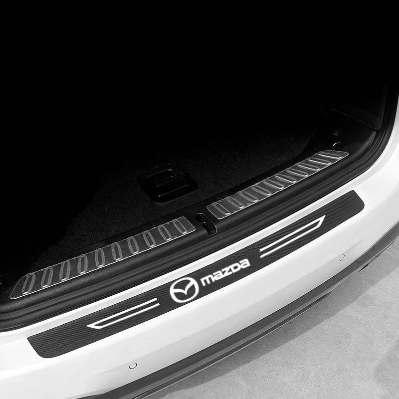 Фото Накладка на порог автомобиля из углеродного волокна для Mazda Speed6 CX5 RX8 323 Atenza MX3 CX3 2 3 626 RX7 Protege Axela, аксессуары №5