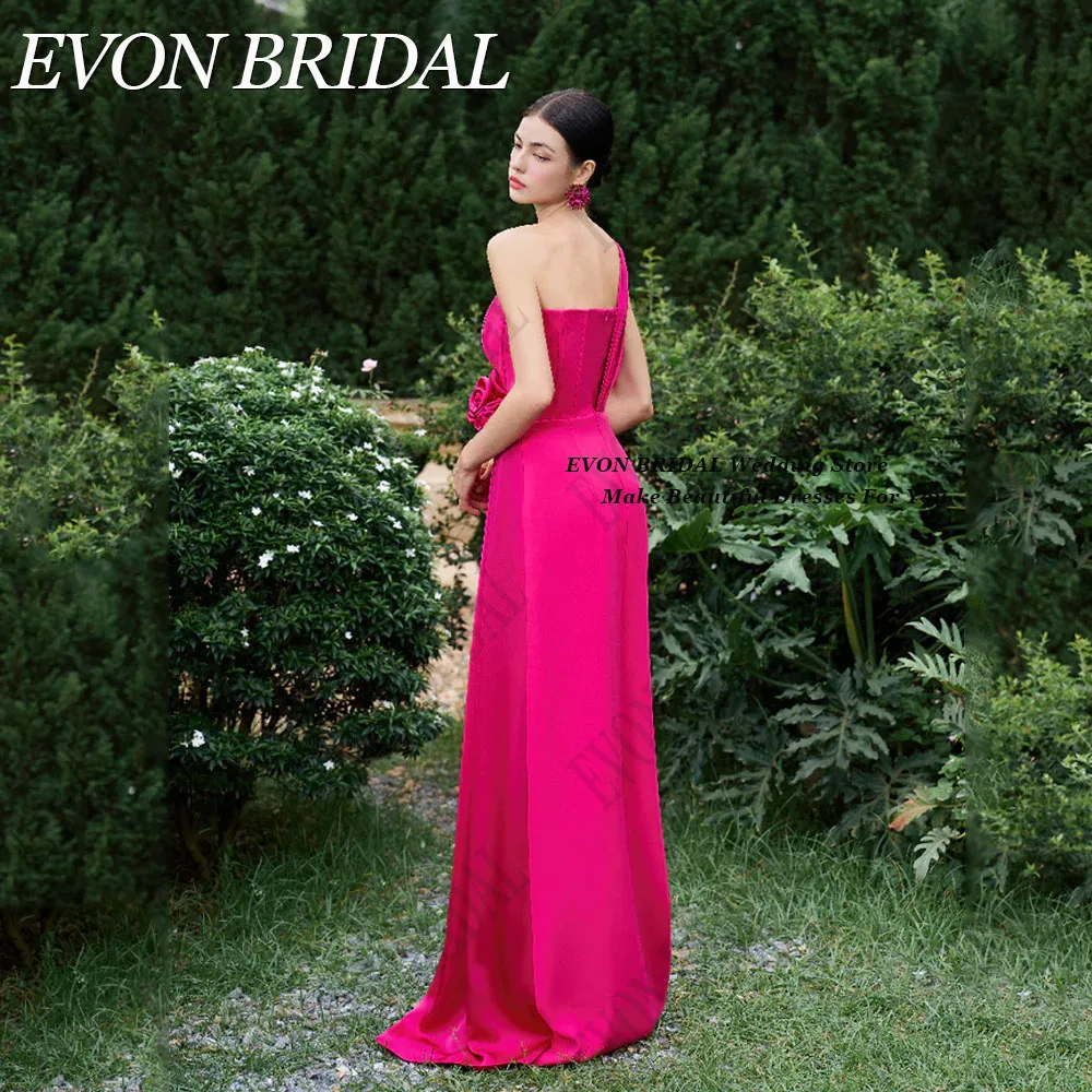 Атласные вечерние платья EVON невесты фуксия Саудовская Аравия женские с цветами