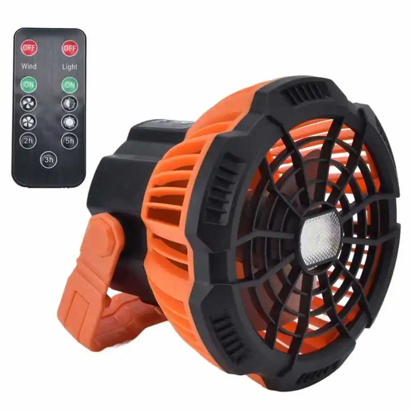 

Rechargeable Fan Camping USB Cable Charging Hook Design Camping Fan with Light for Outdoor for Hiking for Emergency Situations