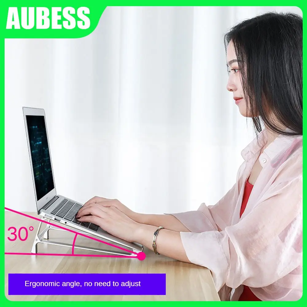

Heat Dissipation Cooling Stand Aluminum Alloy Laptop Holder Anti-skid Notebook Bracket Multifunctional Computer Accessories