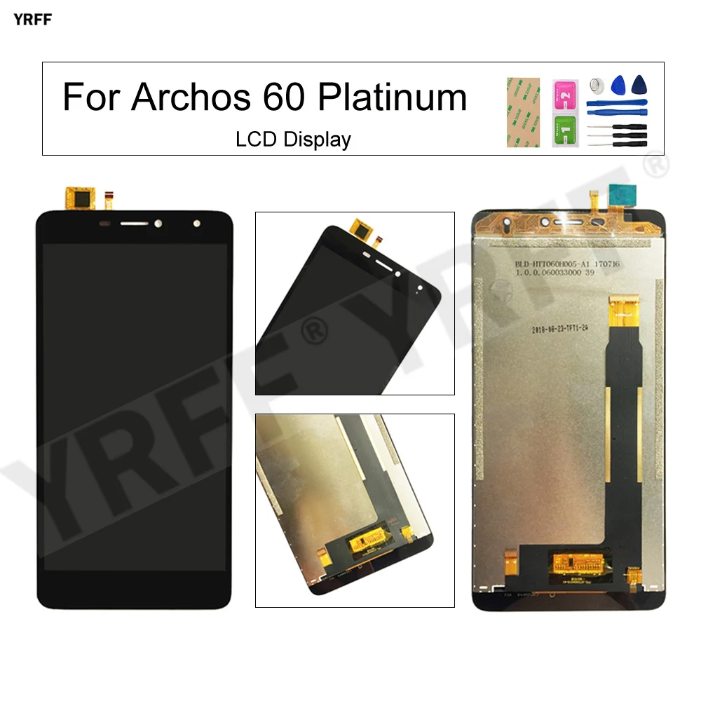 

For Archos 60 Platinum LCD Display+Touch Screen Digitizer Assembly Glass Panel Sensor Mobile Phone Repair Tool 100% Tested