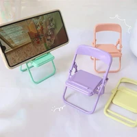 universal mobile tablet holder mini folding chair stand table cell phone holder for iphone xiaomi huawei phone portable bracket