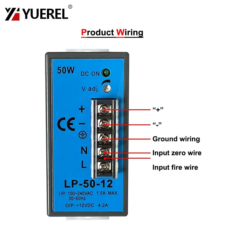 LP 25 Вт 50 100 5 В 12 24 4 А 1 8 Импульсный источник питания переменного тока в постоянный