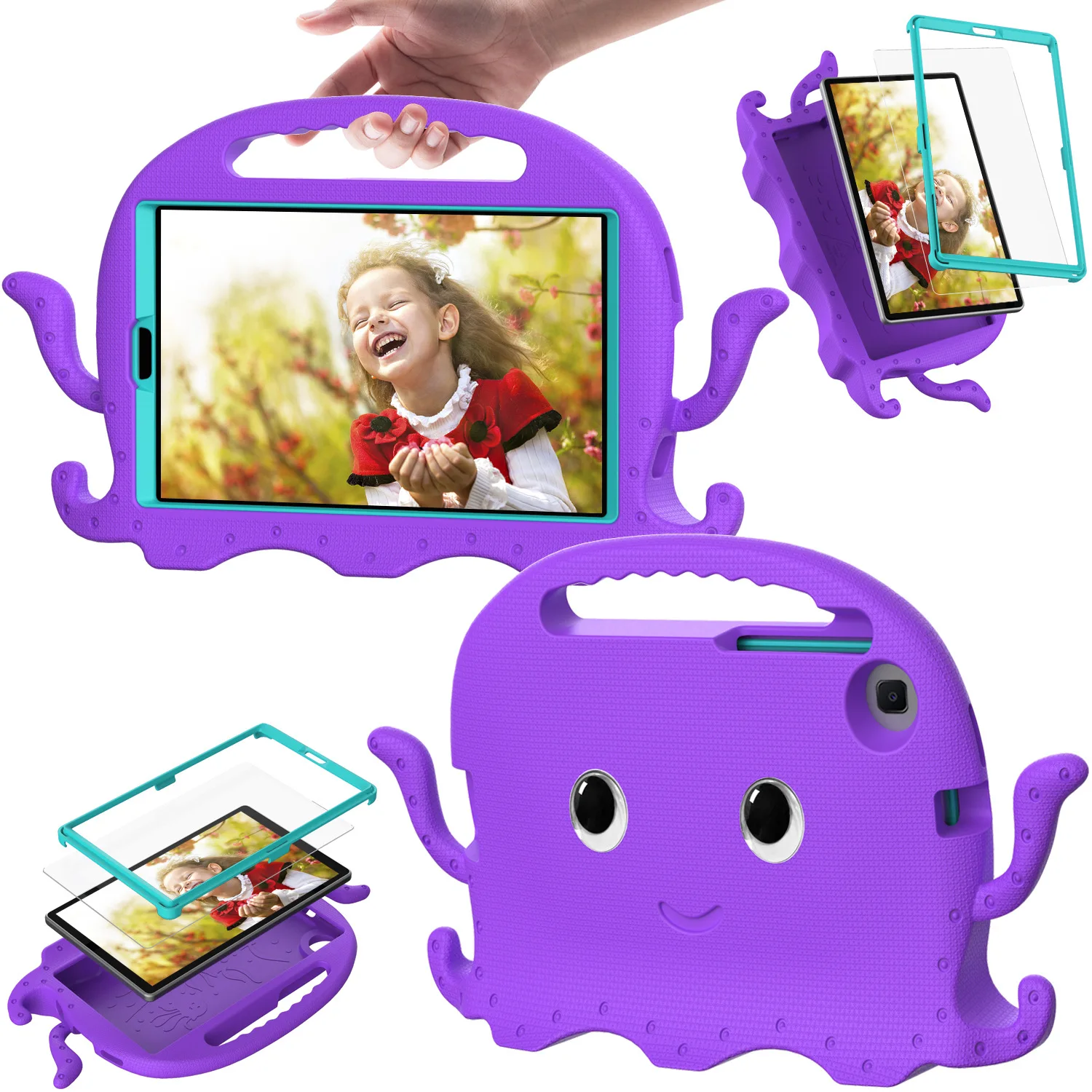 

Case for Samsung Galaxy Tab A7 Lite 2021 SM T220 T225 Shock Proof full body Kids Children Safe non-toxic tablet cover