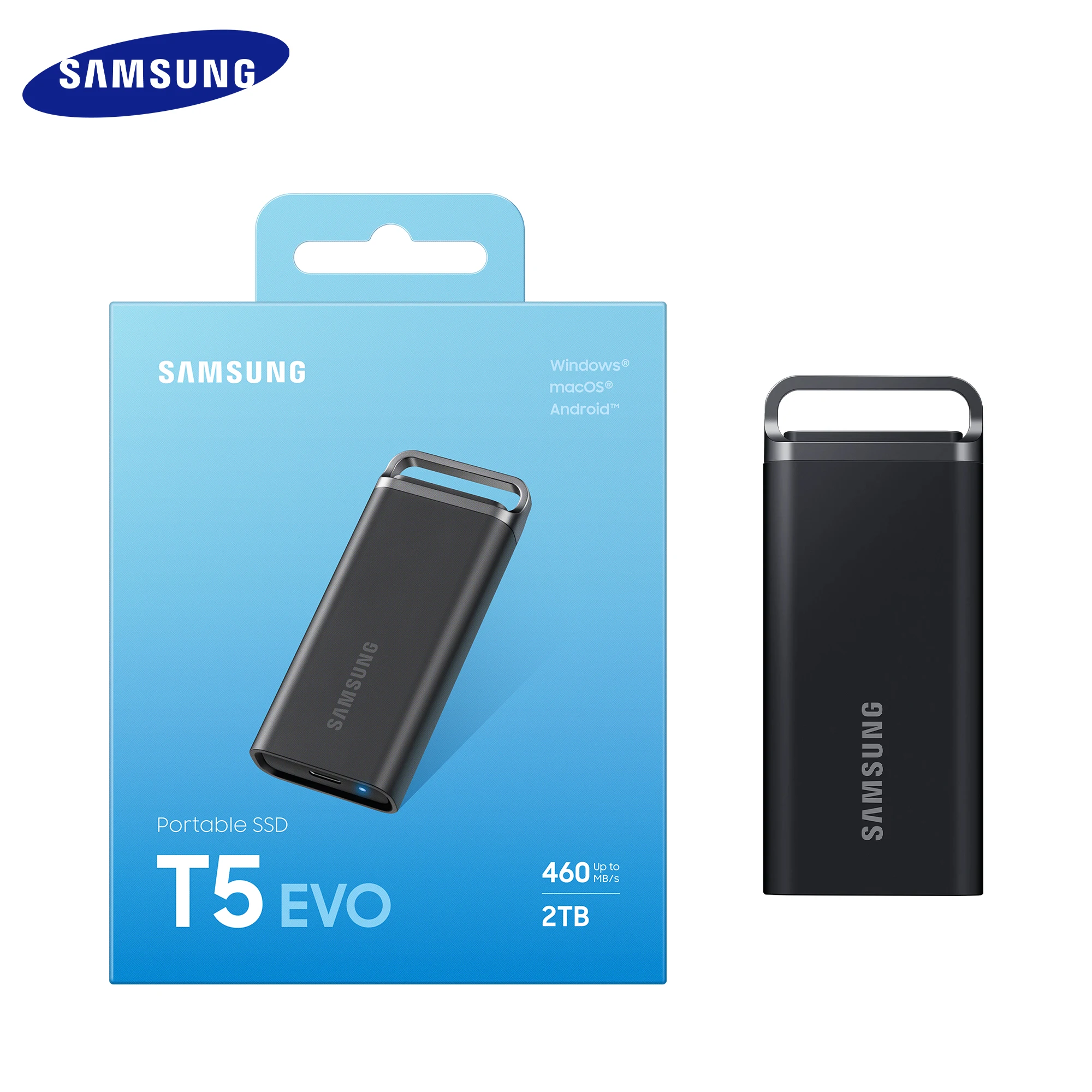 Оригинальный мобильный накопитель SAMSUNG PSSD T5 EVO 4 ТБ 8 Портативный твердотельный USB 3
