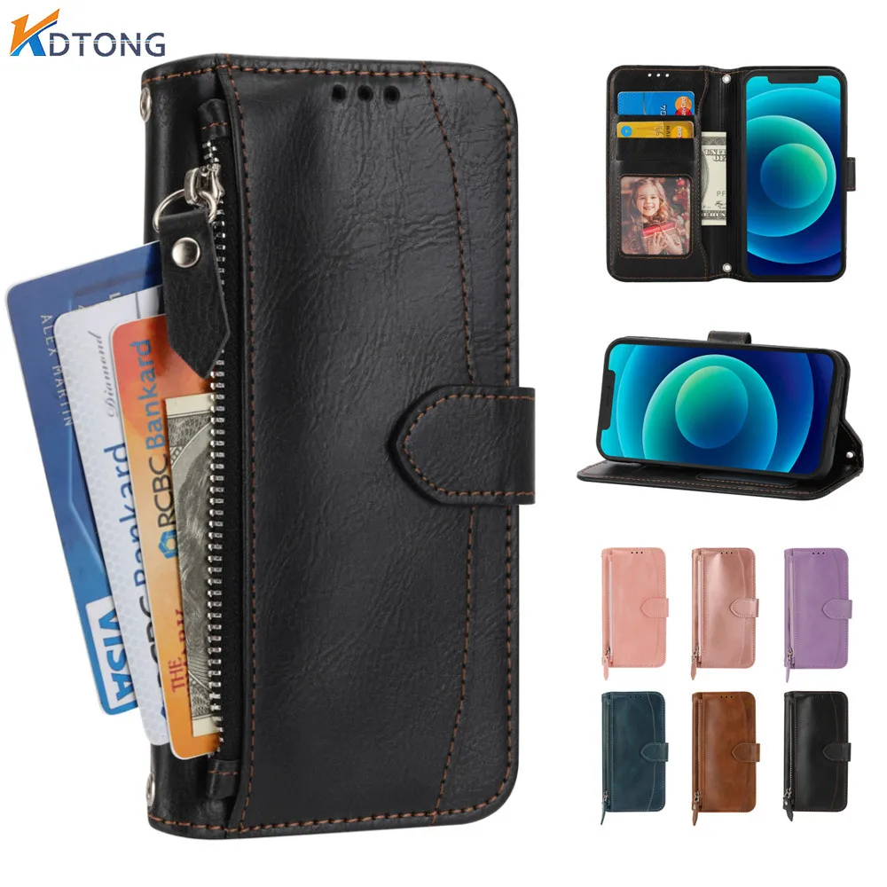 

Luxury Shoulder Bag Flip Leather Zipper Case for Sharp Sumaho 4 6 Aquos P7 Phone Shell Wallet Magnetic Clasp Protect Stand Cover