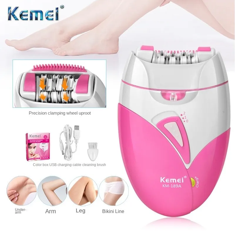 

Electric Epilator Rechargeable Women Shaver Whole Body Available Painless Depilation High Quality Hair Removal Machine 45G