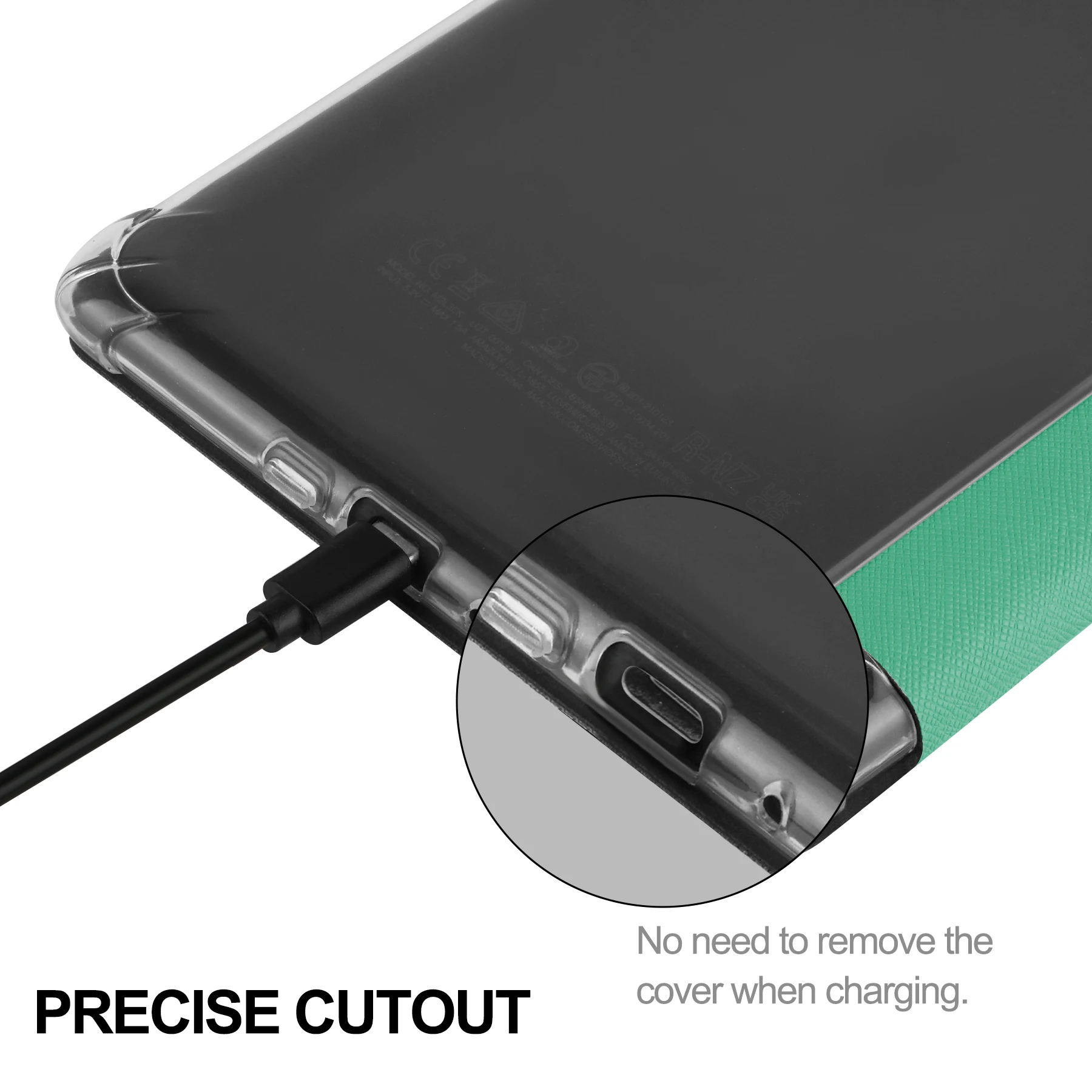 Чехол Funda для Kindle Paperwhite 12-го поколения 7 дюймов 2024 ультра прозрачный мягкий гибкий