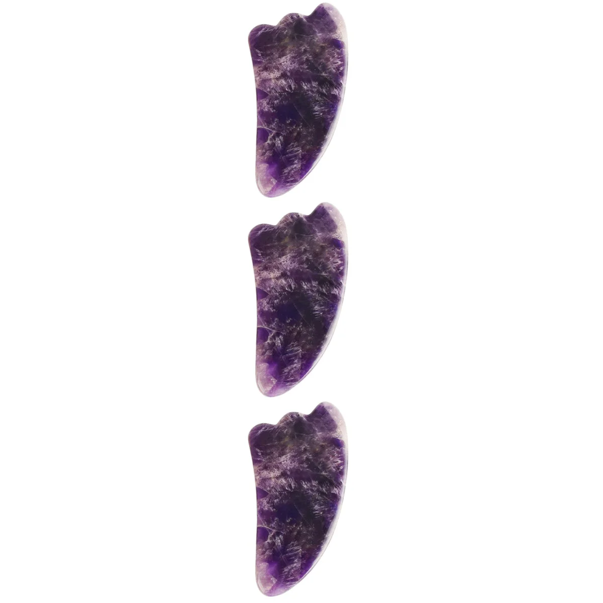 

3 pcs Comfortable Amethyst Face Roller Eye Beauty Roller Practical Rolling Massager Face Massaging Tool(1 Scrapping