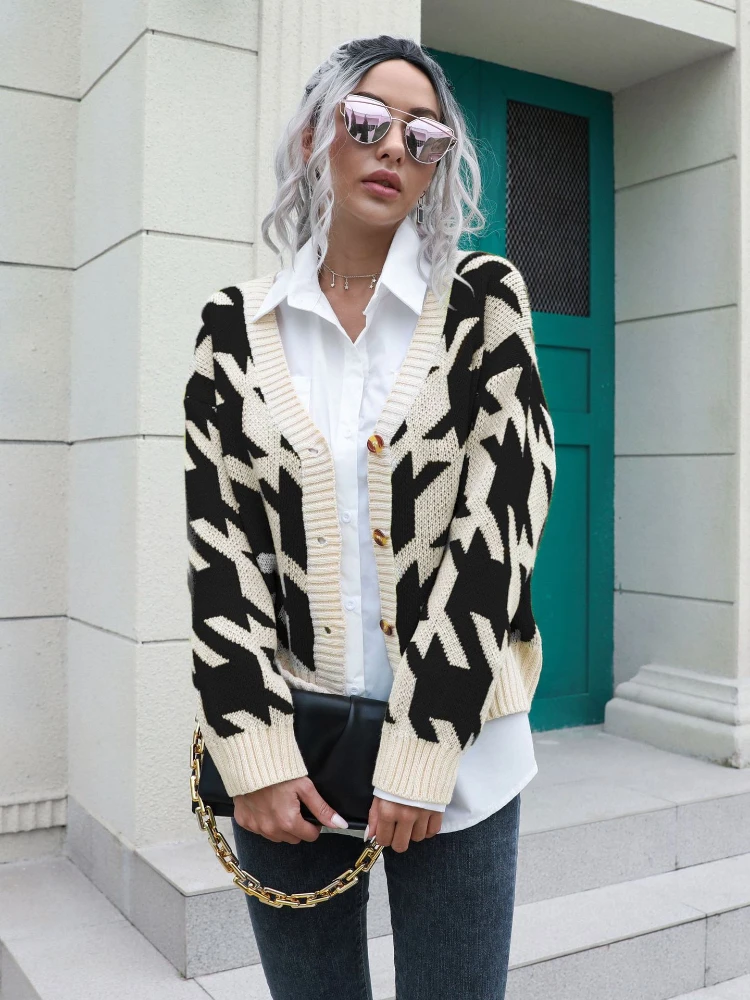 

Fashion Tops 2022 Women Women Cardigan Sweater Autumn Winter Loose Korean Fashion Tops Coats Knitted Cardigan Oversized Cardigan