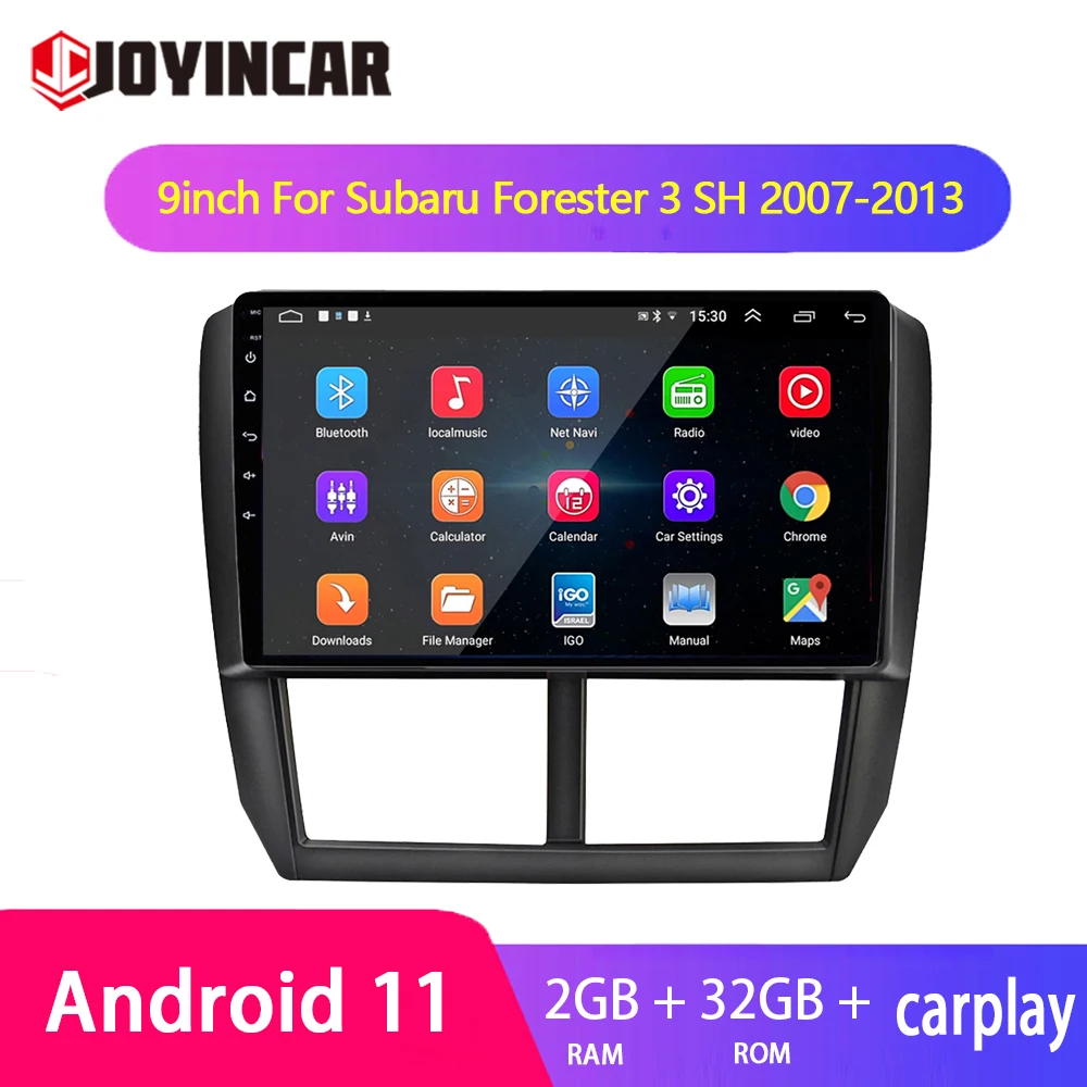 

Автомагнитола Carplay, 2 Din, Android 11, GPS-навигация для Subaru Forester 3 SH Impreza 2007-2013, мультимедийный стереоплеер, головное устройство