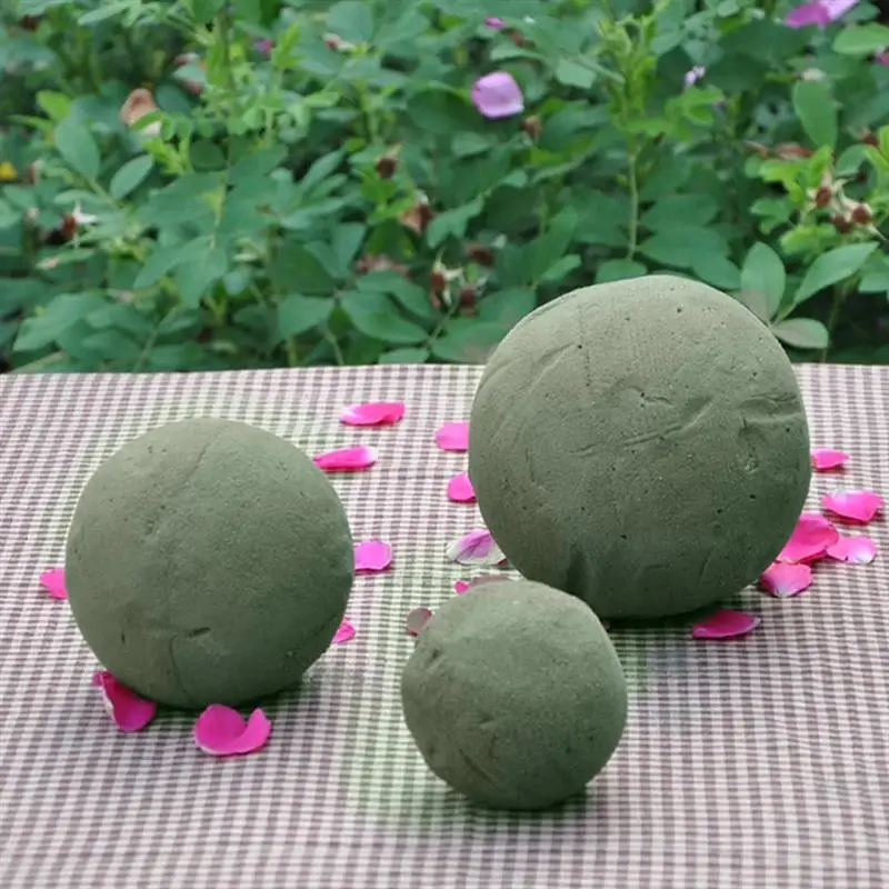 

3pcs Flower Arrangement Foams Artificial Flower Mud Balls Wedding DIY Florist Flower Plants Decor Party Supplies Gardening Tools