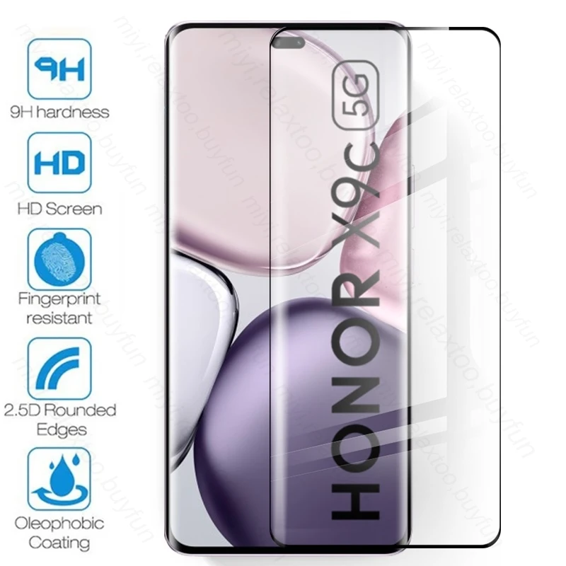 2в1 закаленное стекло 9H для HonorX9c Honor X9c 5G изогнутая защитная пленка экрана Xonor Honer X 9