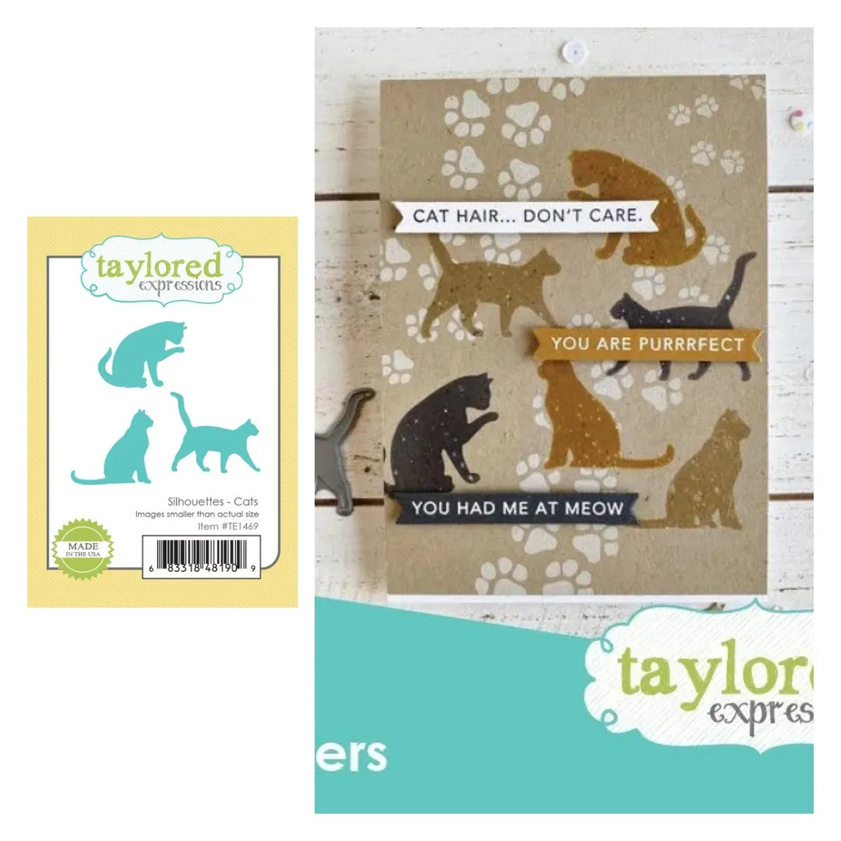 

Silhouettes - Cats Metal Cutting Dies For Scrapbooking Paper Craft Handmade Card Album Punch Art Cutter 2022 New