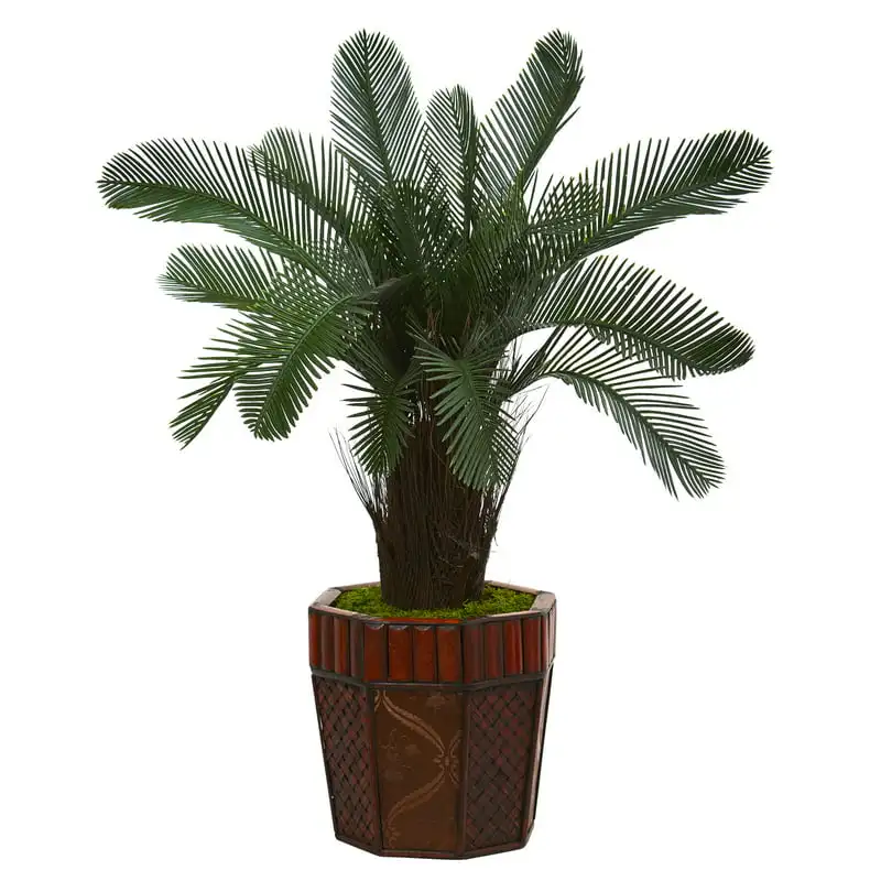 

ft. Cycas Artificial Tree in Bamboo Planter