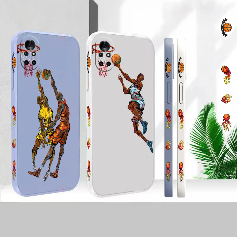

Liquid For Huawei Nova 10 10SE 9SE 8 8SE 7 7SE 6 6SE 5 5I 4 3 3I 2S 2 Pro Plus 5G Cover Cartoon Basketball Slam Dunk Case Funda