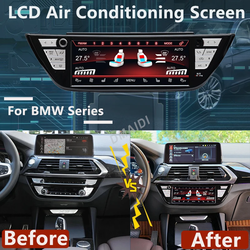 ЖК-дисплей цифровой голосовой кондиционер для BMW X3 X3M G01 G08 F97 X4 X4M G02 F98 2018-2022 панель