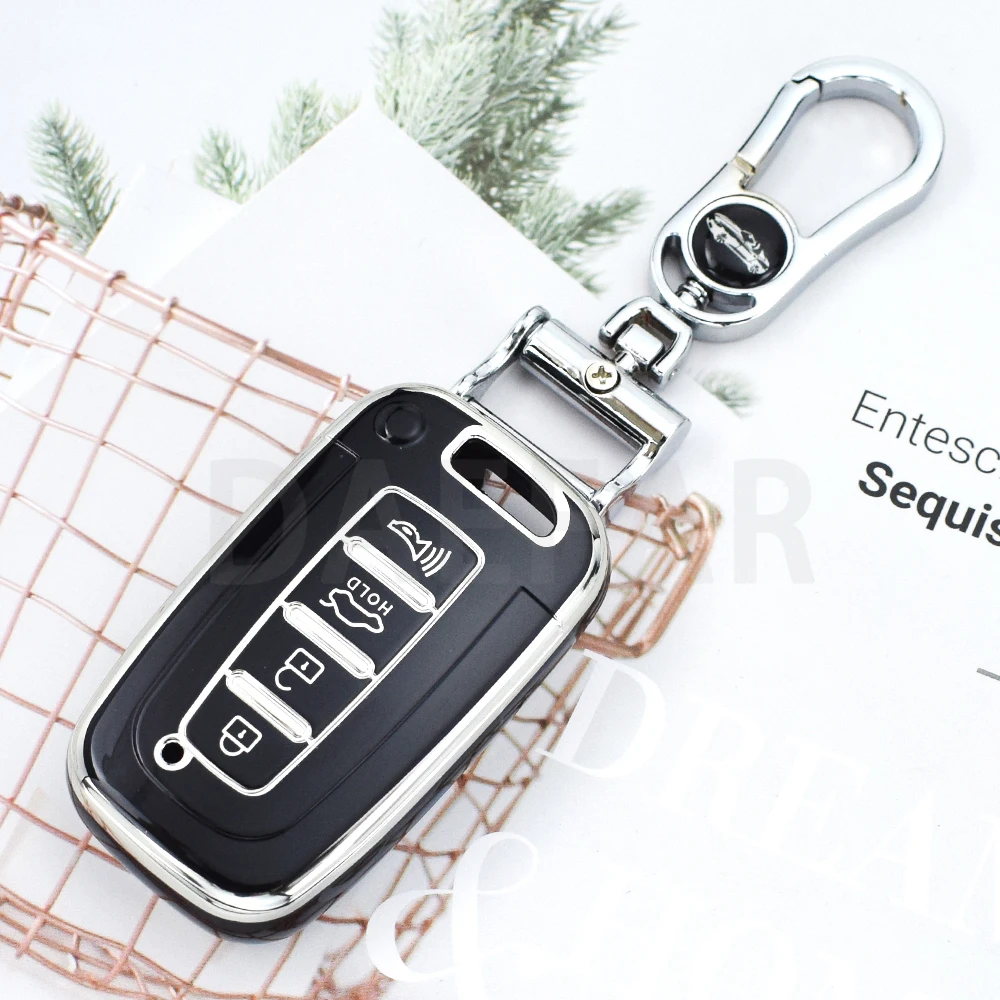 

Для Kia Hyundai EQUUS Optima K5 Forte Opirus Rohens Ix35 SOUL SORENTO mohas Borrego 4 кнопки ТПУ автомобильный брелок