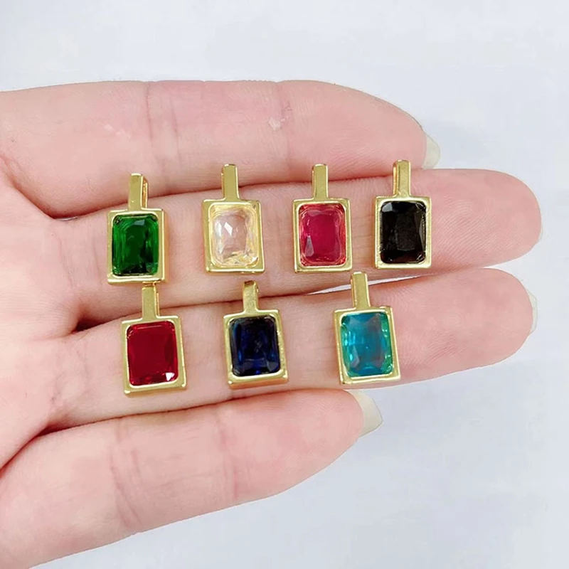 20 шт. Изящные мини-ювелирные изделия из 18-каратного золота с цирконом