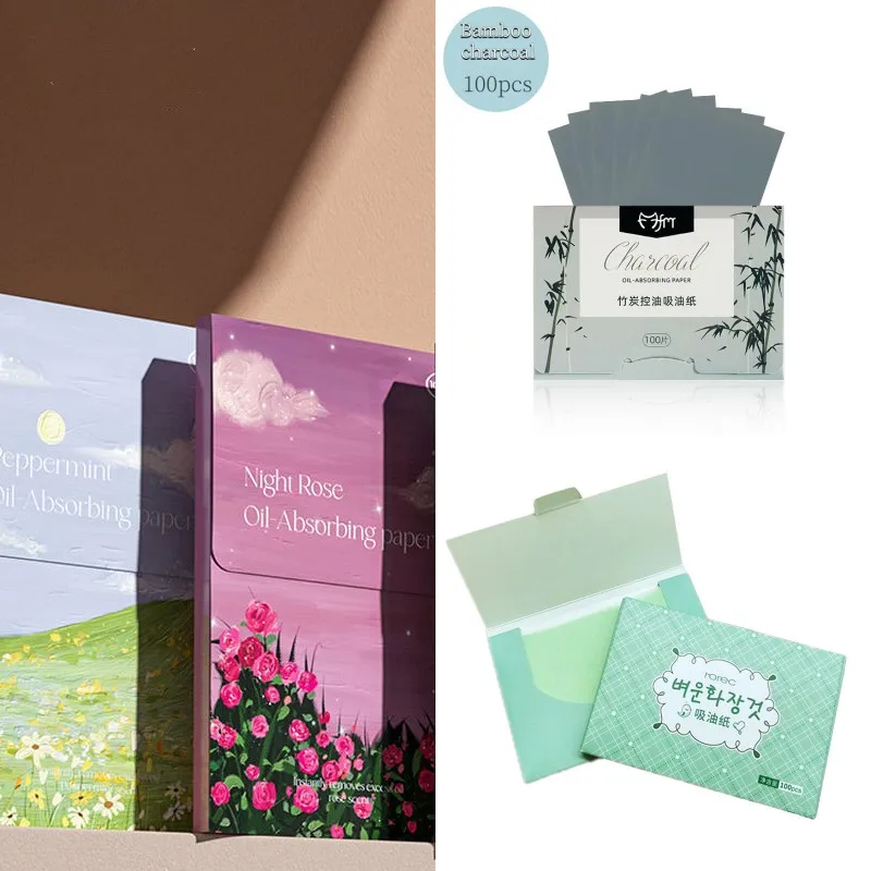 

100 шт., салфетки для жирного чая для лица