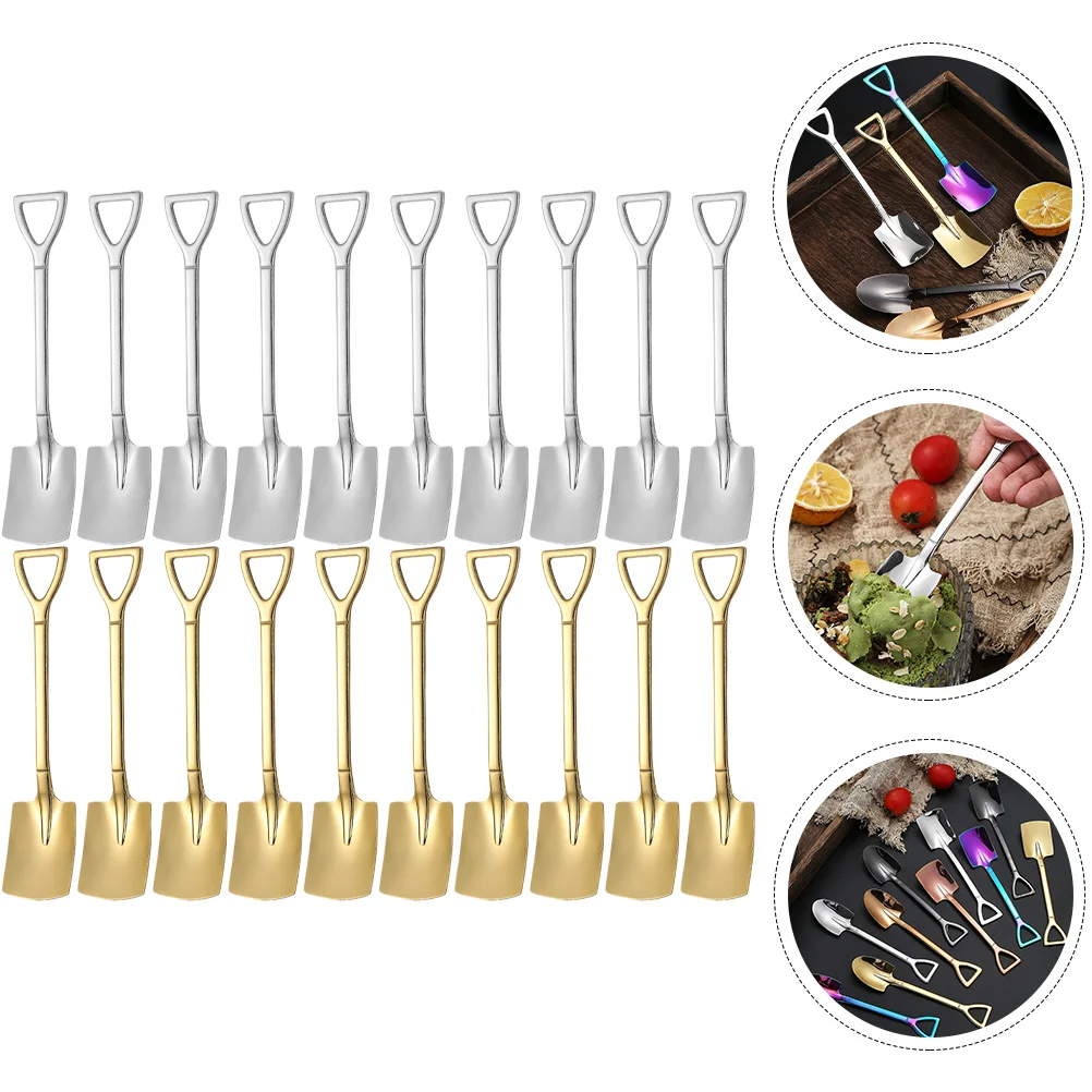 

Spoon Dessert Cakecoffee Chic Lovely Spoons Reusable Accessory Portable Compact Household Convenient