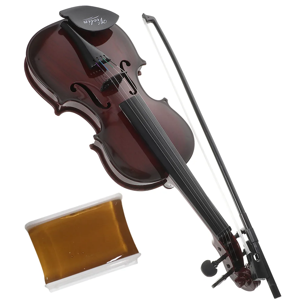 

Plastic Violin Toy Rosin Exquisite Small Instrument Adornment Kid Plaything Paste Children Music Toddler