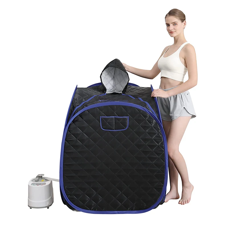 

Smartmak Portable Sauna Kit one Person Full Body at Home Spa Hat Tent Include 2L Steamer with Remote Control